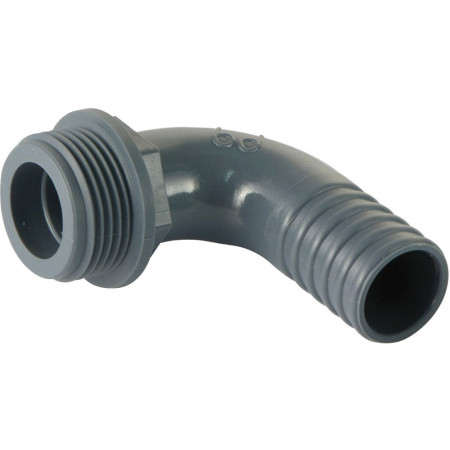 Embout mâle 90° en polypropylène - 1'' x 30