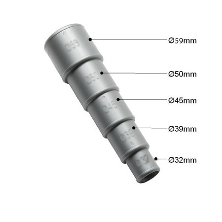 Adaptateur universel - 32-39-45-50-59 mm