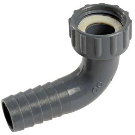 Raccord annelé polypropylène - 90° 3/4'' x 19 mm