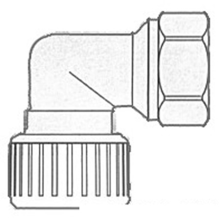 Coude laiton 1/2'' Hydrofix femelle/femelle -