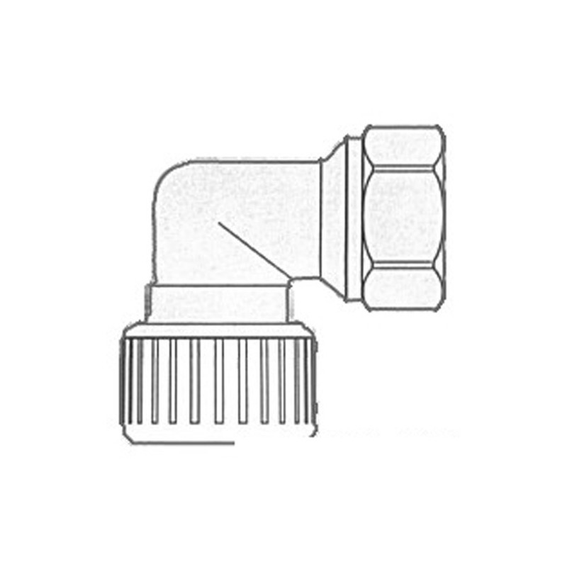 Coude laiton 1/2'' Hydrofix femelle/femelle -