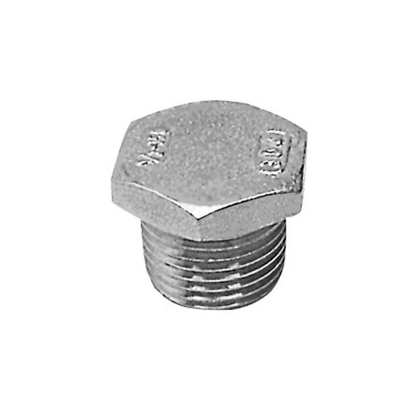 Bouchon mâle inox 1/2'' -