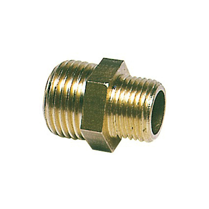 Niple laiton double 3/8'' x 1/2'' -