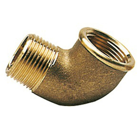 Raccord coudé 90° laiton mâle/femelle 3/4'' -