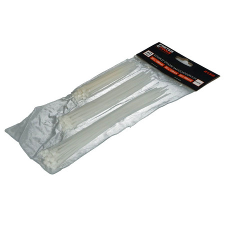FASTERTOOLS Collier rilsan 3 longeurs-blanc Blister 60