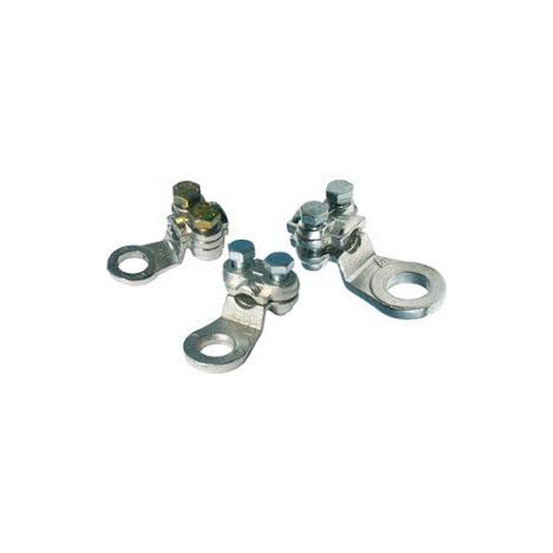 Cosses pour câble de batterie - 25 mm² - trou de 8 mm - acier galvanisé