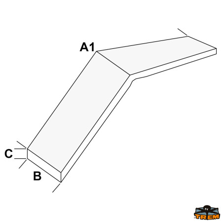 Passerelle pliable aluminium 2m60