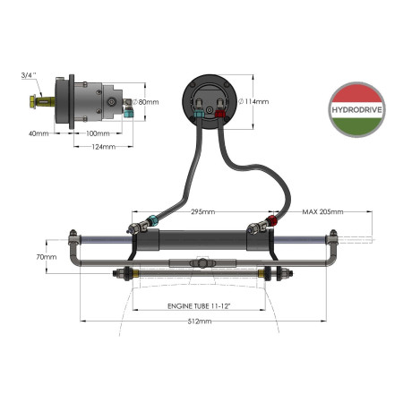 HYDRODRIVE Direction hydraulique MF90
