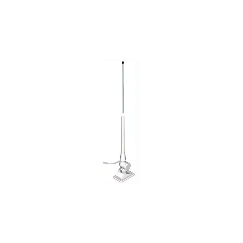 BANTEN Antenne VHF noire ECO 3dB, 1.5m, 5m de câble avec rot