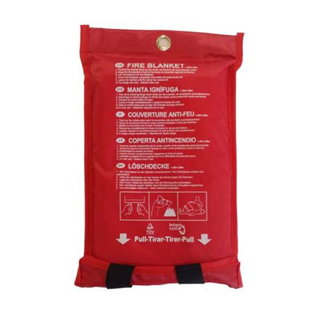 Couverture anti feu - en sac - 1.20 x 1.20 m