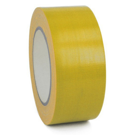 Adhésif toilé renforcé - 50 mm x 10 m - jaune