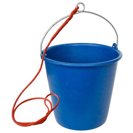 Seau avec anse à oeil - 10 litres - avec bout 1.5 M