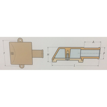 GUIDI Crépine en laiton Ø25mm VRAC