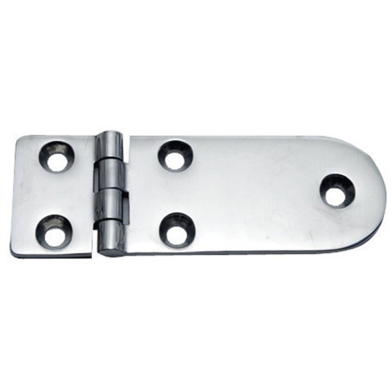 Charnière inox moulée version standard ouverture 180° - 116 x 40 mm - 4 mm