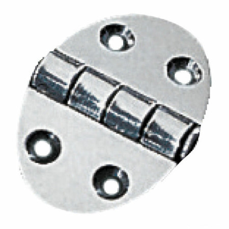 Charnière ovale 35x51 mm avec goujons 1,5 mm -