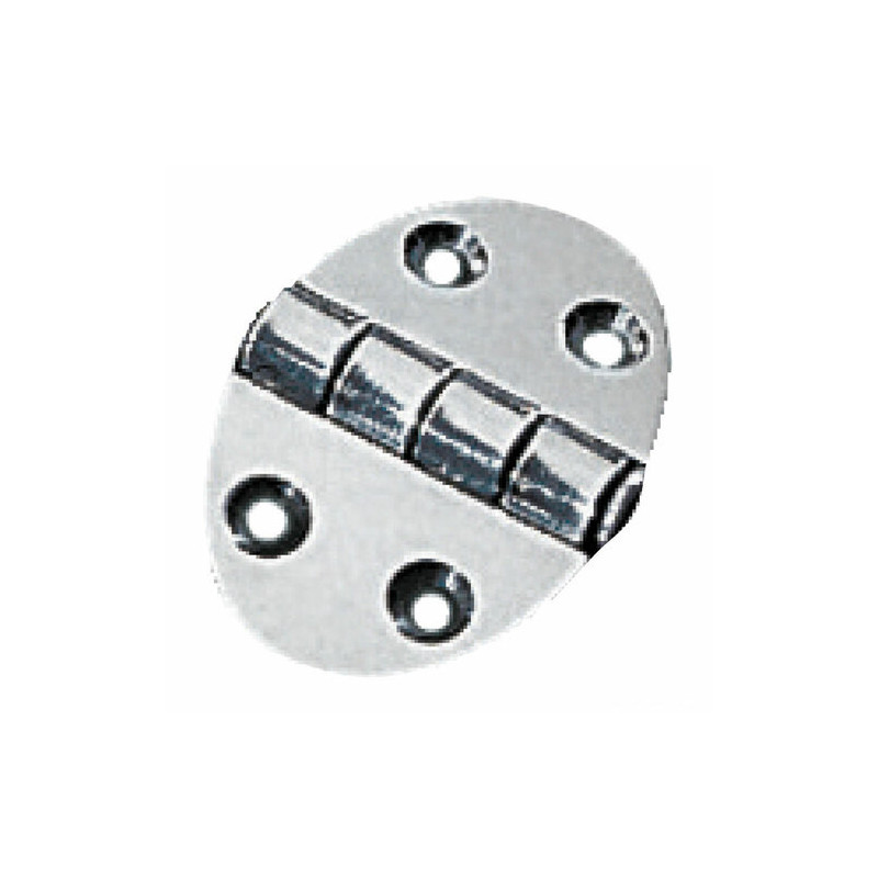 Charnière ovale 35x51 mm avec goujons 1,5 mm -