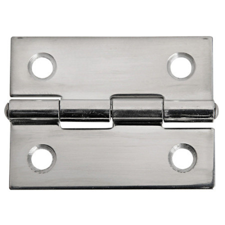 Charnière inox poli miroir 38x51 mm -