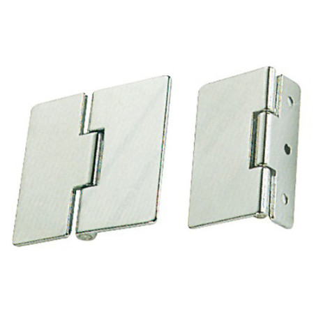 Charnière laiton chromé fixation goujons 65x55 mm -