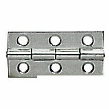 Charnière rectangulaire inox poli miroir 60x30 mm -