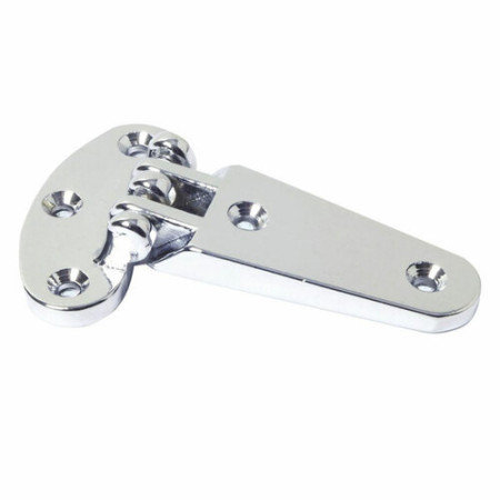 Charnière écoutille laiton chromé 96x59 mm