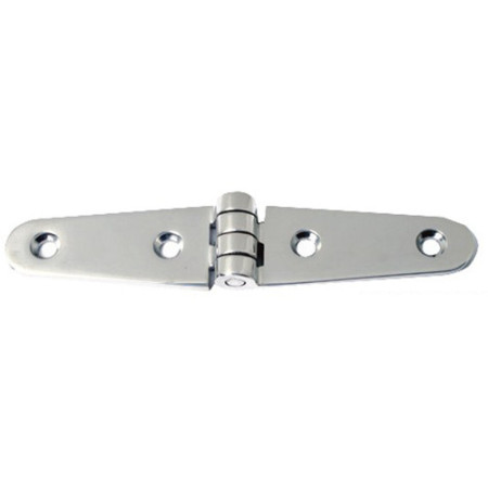 Charnière inox poli miroir aile long 152x29 mm -