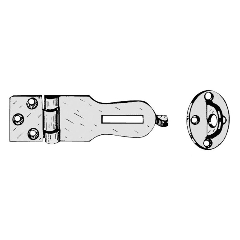 Sauterelle laiton chromé - 95 x 25 mm