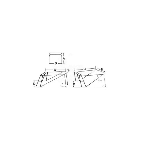 Taud télescopique pour Roll bar - blanc - 215 x 205 cm