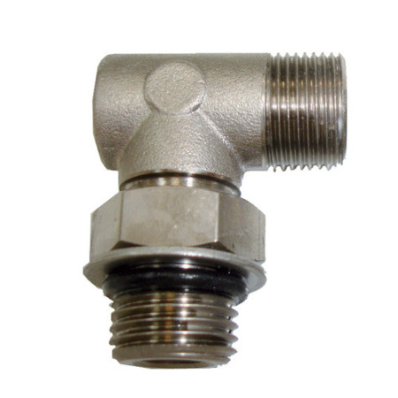 Raccord réglable nickelé - 90°