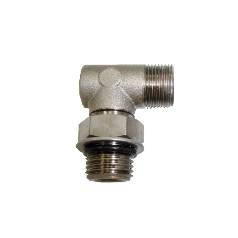 Raccord réglable nickelé - 90°