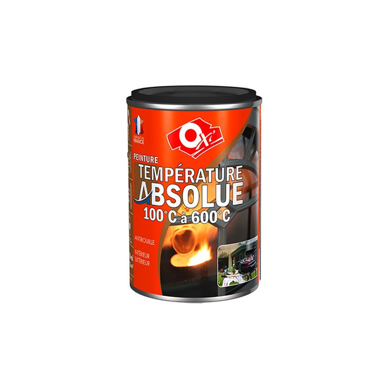 Peinture haute température - Noir satin - 250 ML