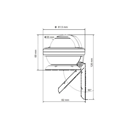 PLASTIMO COMPAS OFF55 ETRIER BLC ROSE BLC ABC