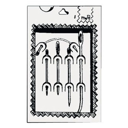 Aiguilles pour voile - 5 aiguilles différentes - Blister de 5