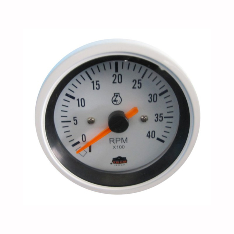 Afficheur compte-tours diesel 0-4000 RPM - G Line - Ø 84 mm - blanc - IP67