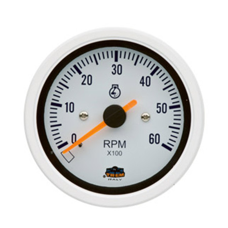 Afficheur compte-tours 0-6000 RPM- G Line - Ø 84 mm - blanc - IP67