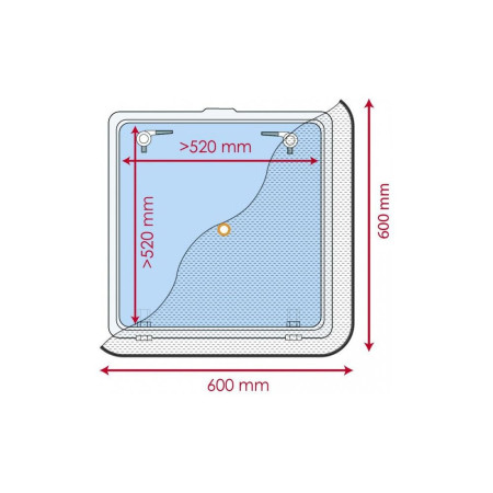 PLASTIMO Moustiquaire 800x800 mm pour panneau de pont