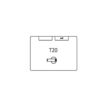 GOIOT PANNEAU MAGIC FLUSH T20 GRIS SATINÉ 347 x 202 mm