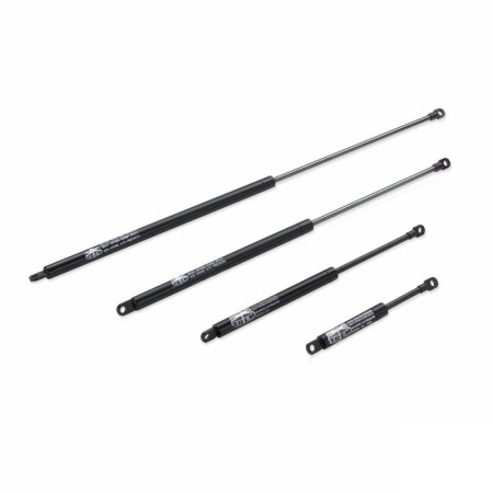 Vérin à gaz acier chromé - L 244 mm - C 88 mm - P 9 kg