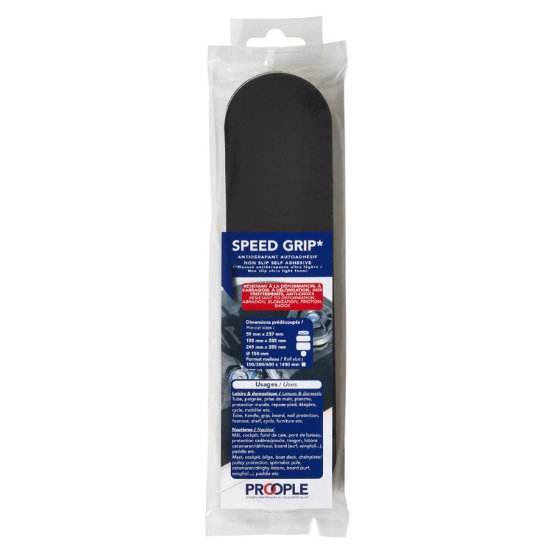 Mousse antidérapante SPEED GRIP - 59 x 237 mm - Blister de 4