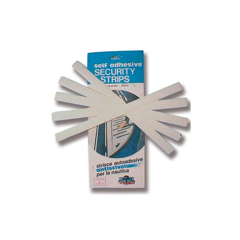 Bande antidérapante - blanche - Blister de 5