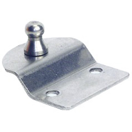 Plaque inox porte-à-faux - avec rotule Ø10 mm