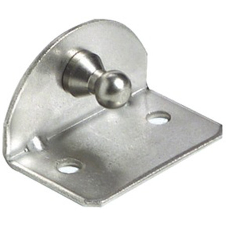 Plaque inox 90° - goupille Ø10 mm interne