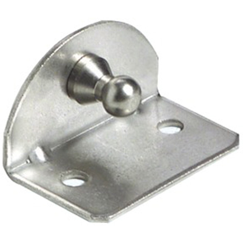 Plaque inox 90° - goupille Ø10 mm interne