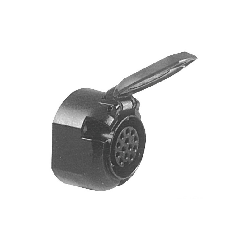 Connecteur remorque 13 plots - socle - plastique