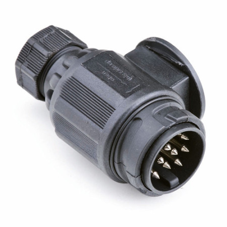 Connecteur remorque 13 plots - fiche - plastique