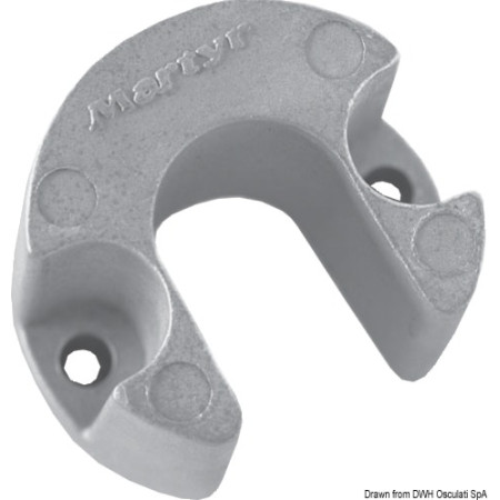 Anode pied Bravo/Blackhawk - aluminium