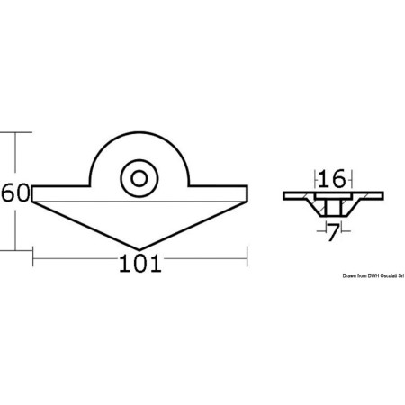 Anode 9,9/15 HP 4T - réf. Origine 6E8-45251-02
