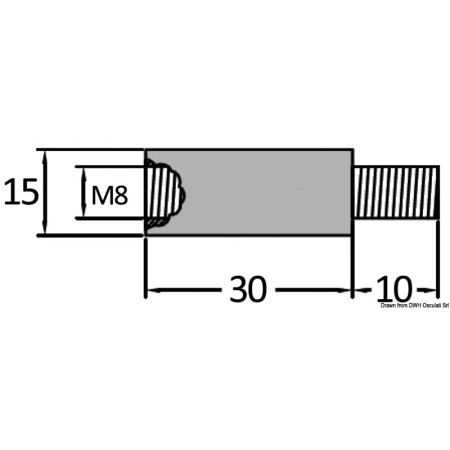 Anode zinc pour échangeurs de chaleur 7/16'' - zinc - réf. Origine 838929