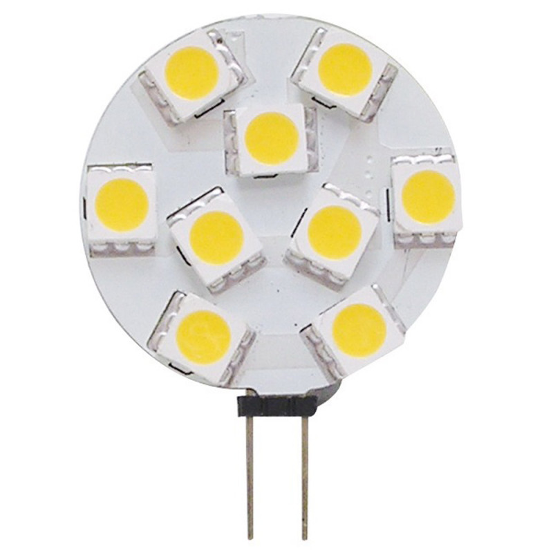 Ampoule LED - G4 latérale 28 mm - 9 - 32 V - 130 lumens - En blister