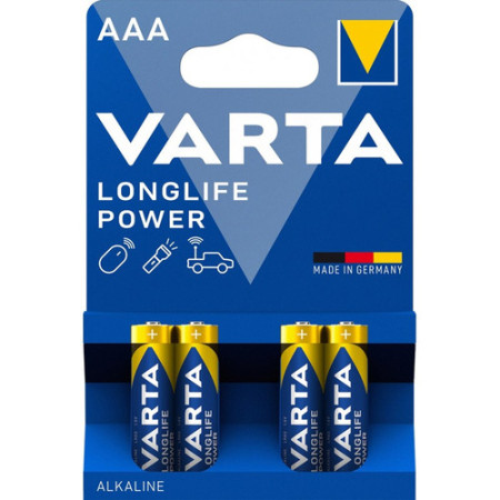 Pile alcaline LR03 - AAA Longlife Power - LR03 - Blister de 4
