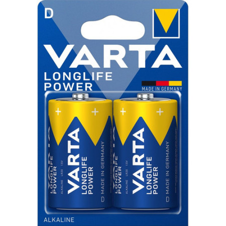 Pile alcaline LR20 - D Longlife Power - LR20 - Blister de 2